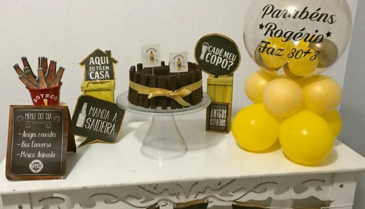 decoração de aniversário simples para homem 7