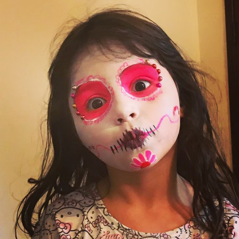 maquiagem hallowen infantil 17