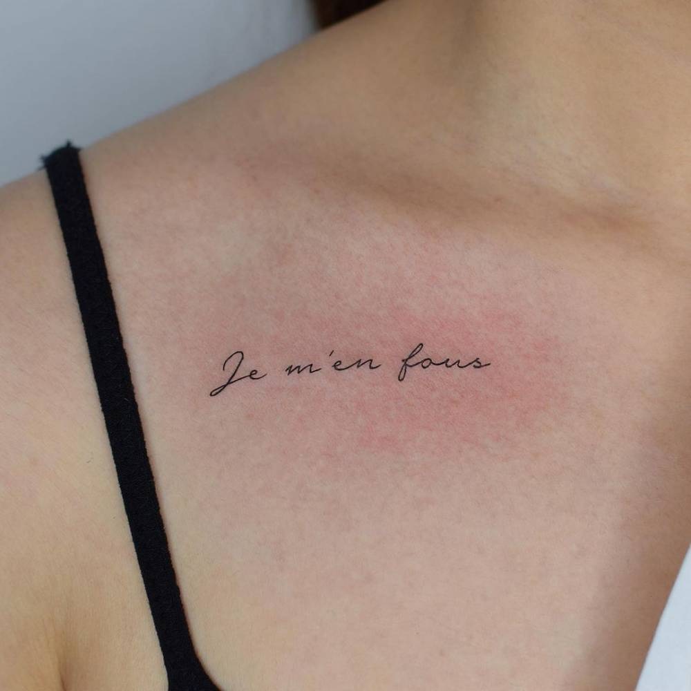 Frases em francês para tatuagem 10