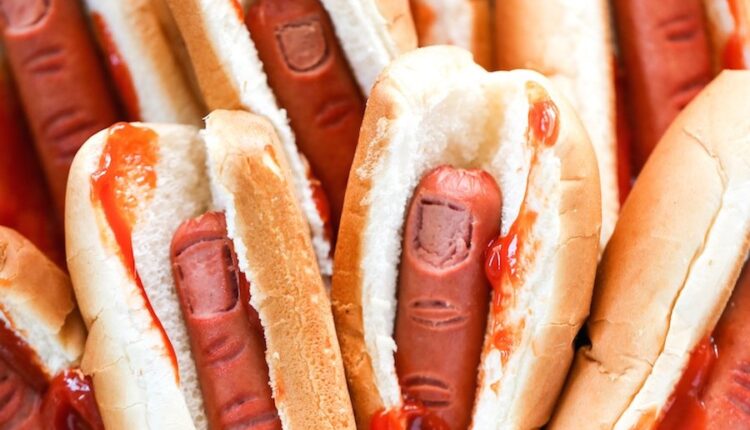 hot dog dedo para halloween