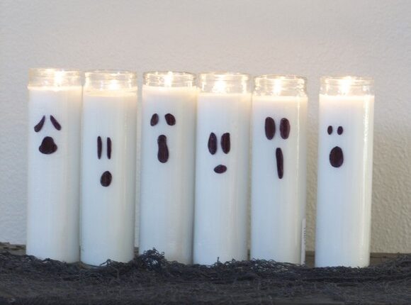 velas decoradas halloween