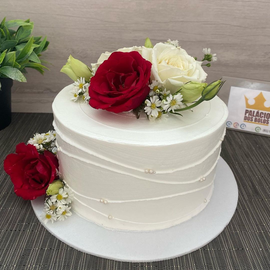 bolo de casamento com flores 3