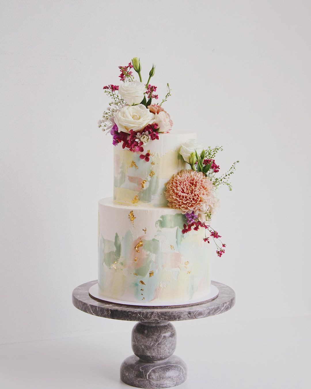bolo de casamento com flores 5